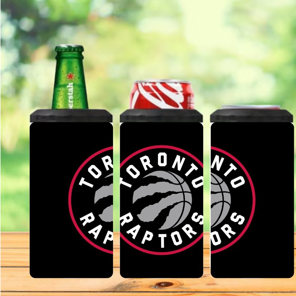 Toronto Raptors 4 in 1 Can Cooler, 16oz Tumbler